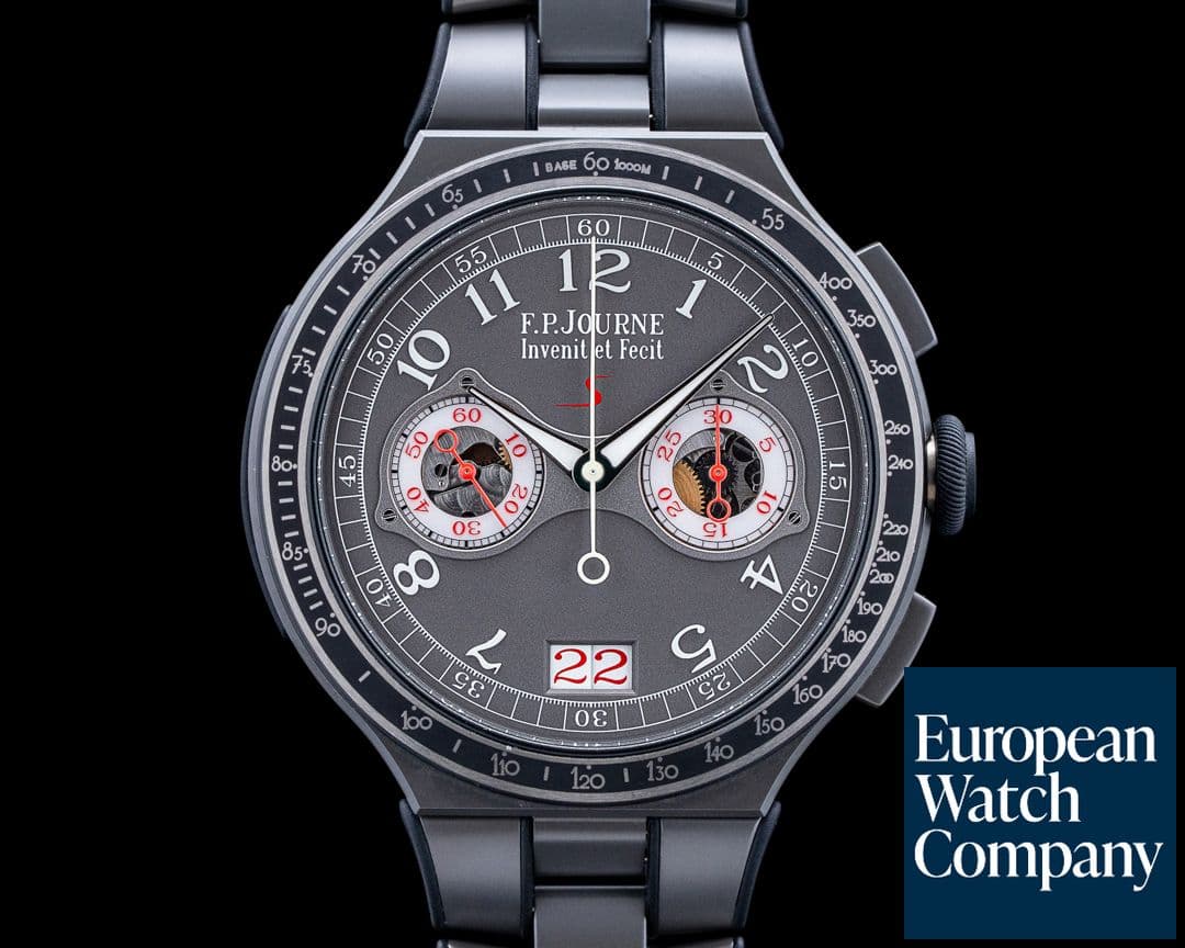 Image of F. P. Journe CMS/CM Chronographe Rattrapante LineSport Titanium Gray Dial