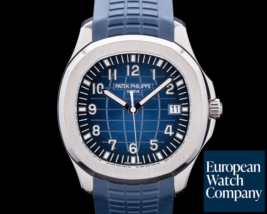 Image of Patek Philippe 5168G Aquanaut 18K White Gold Blue Dial