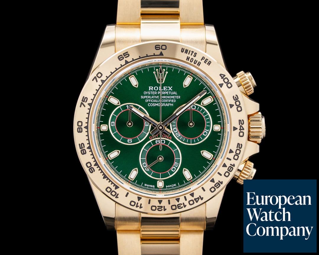 Image of Rolex 116508 Daytona "John Mayer" 18K Yellow Gold Green Dial