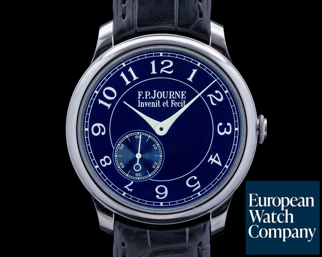 Image of F. P. Journe Chronometre Bleu CB Tantalum Blue Chrome Dial