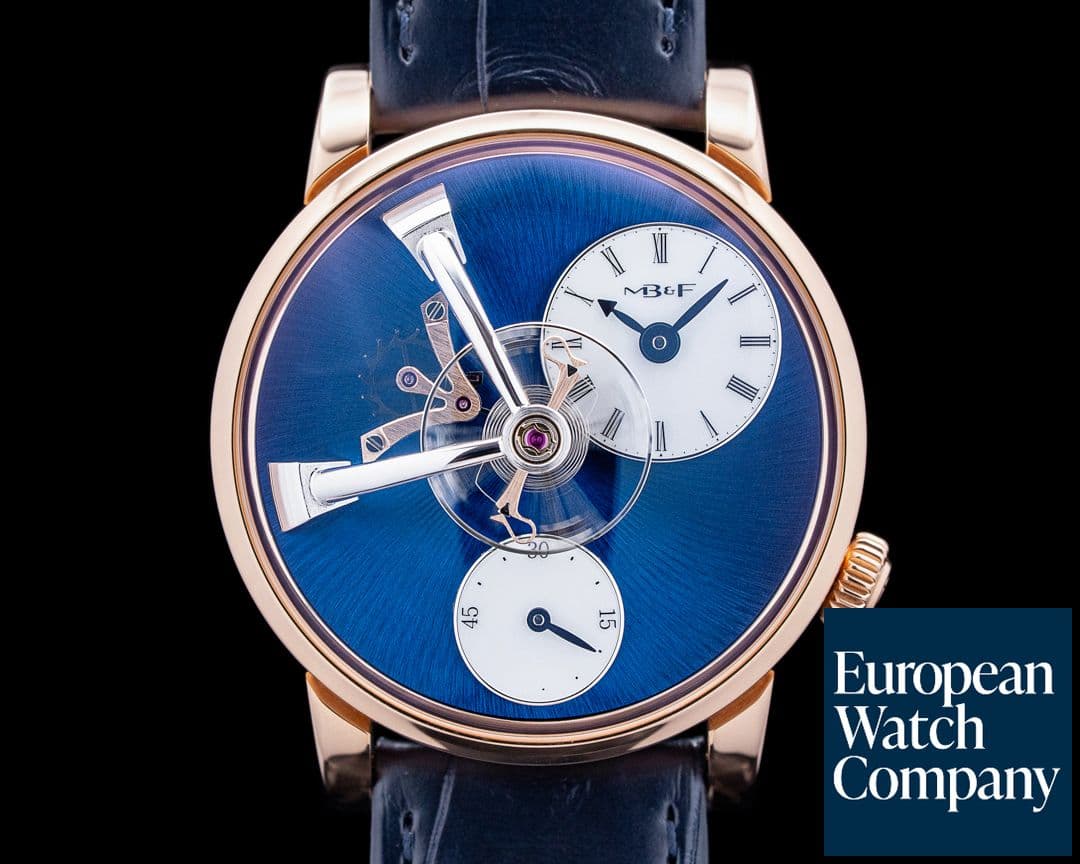 Image of MB&F LM101 Legacy Machine 18K Rose Gold Blue Dial 2025