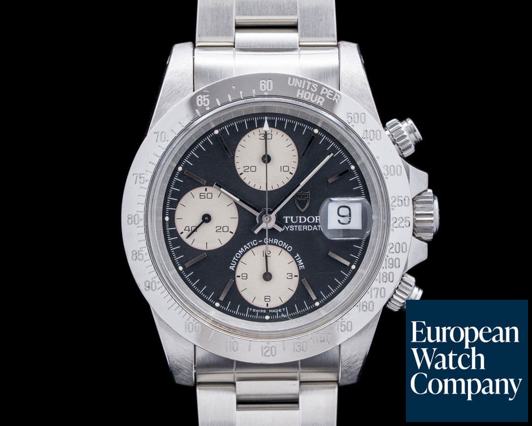 Image of Tudor 79180 Oysterdate Chrono "Big Block" SS Black Dial