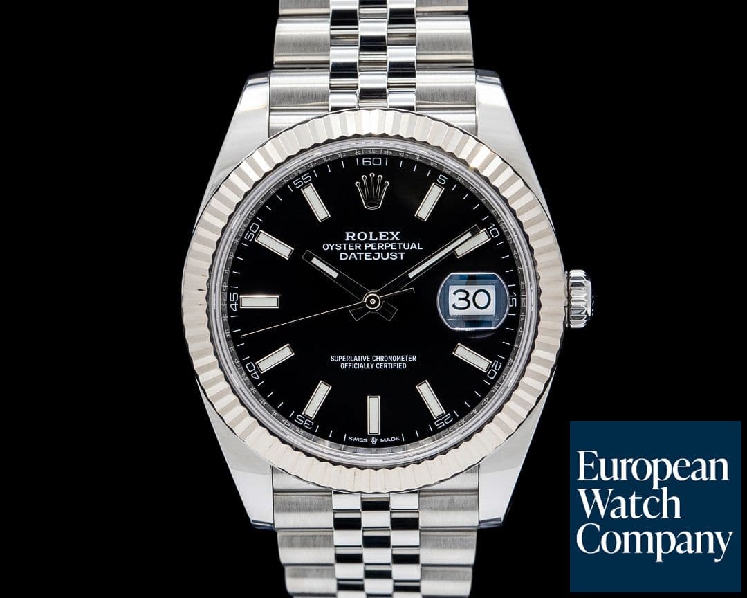 Image of Rolex 126334 Datejust 41MM Jubilee SS Black Dial