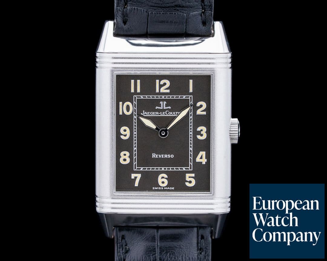 Image of Jaeger LeCoultre 271.8.62 Grande Reverso Ultra Thin SS Gray Dial