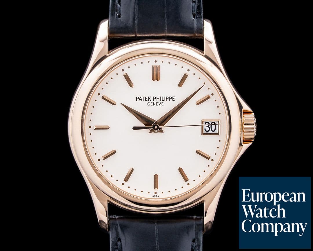 Image of Patek Philippe 5127R Calatrava 18K Rose Gold Silver Dial