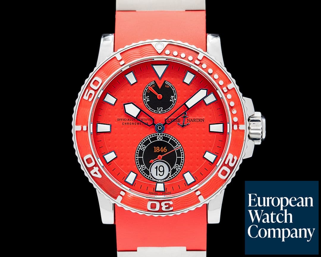 Image of Ulysse Nardin Maxi Marine Diver SS Red Dial