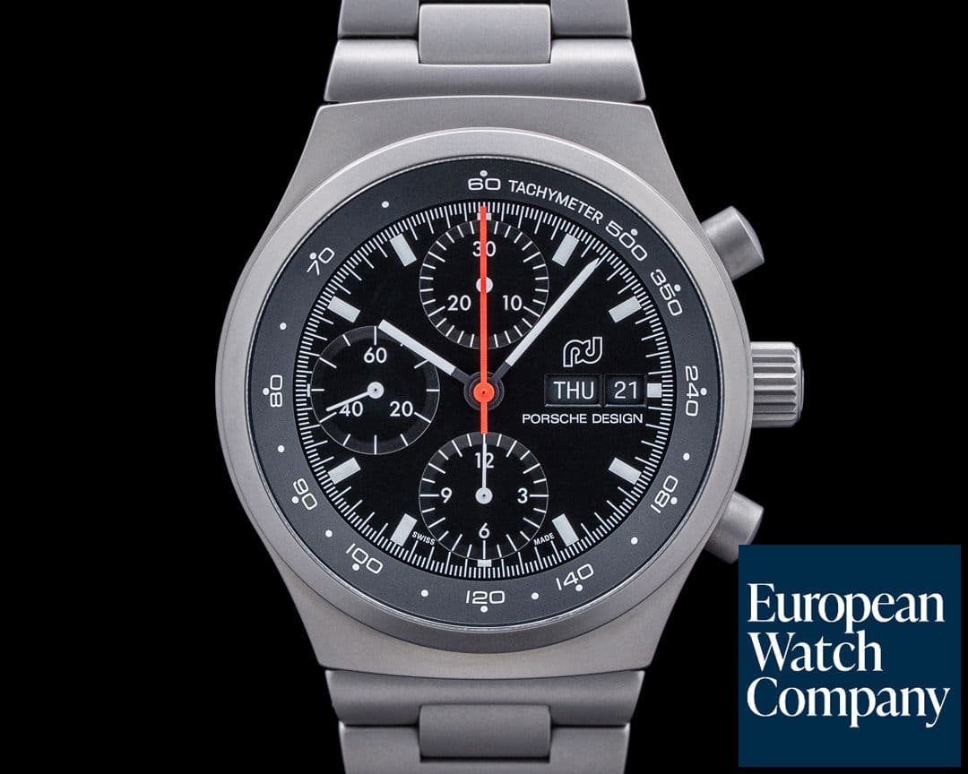 Image of Porsche Design Chronograph 1 1975 Titanium Matte Black Dial 2025 LIMITED