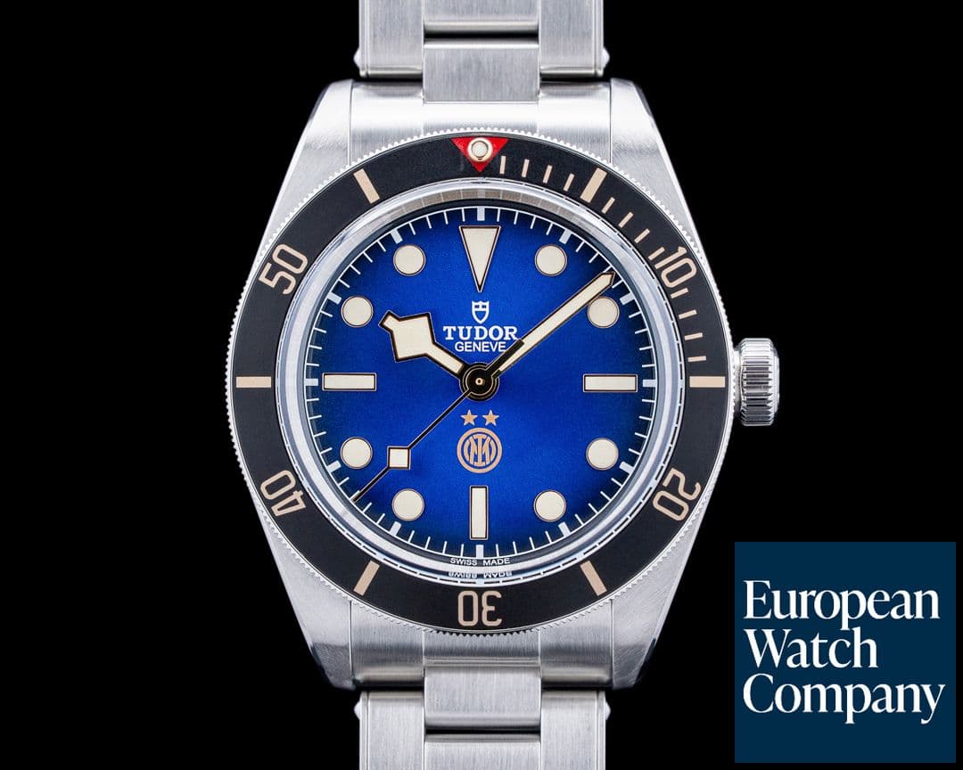 Image of Tudor 79030N Black Bay 58 SS "Inter Milan" Blue Dial LIMITED