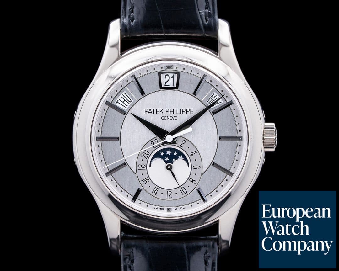 Image of Patek Philippe 5205G-001 Annual Calendar 18K White Gold Silver Dial