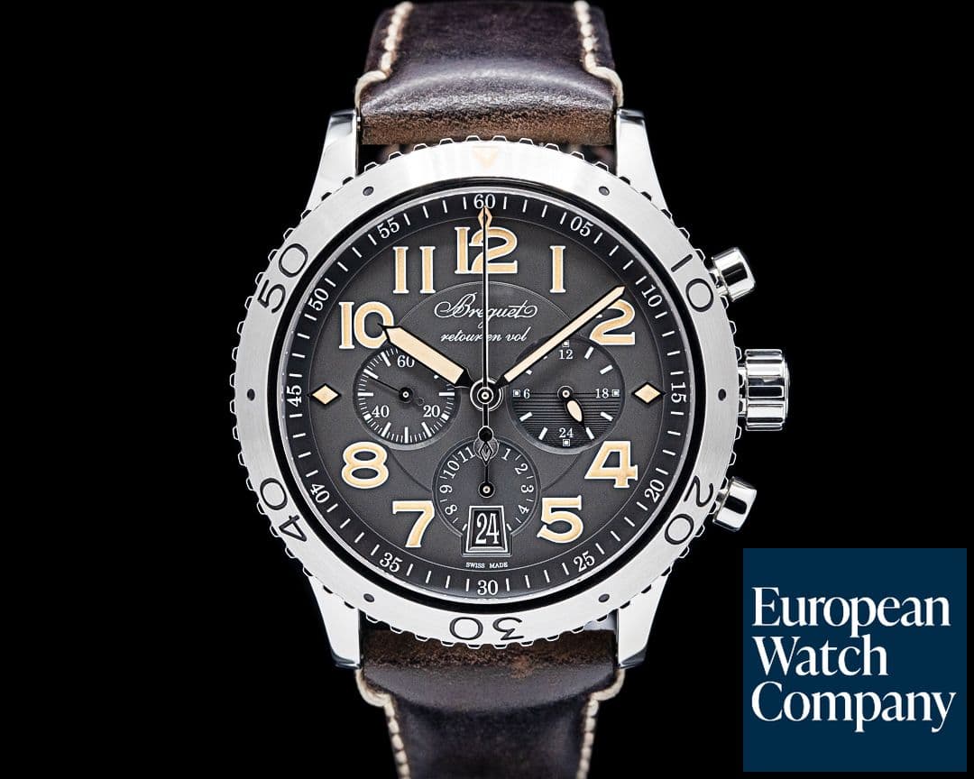 Image of Breguet Type XXI Flyback SS Grey Dial