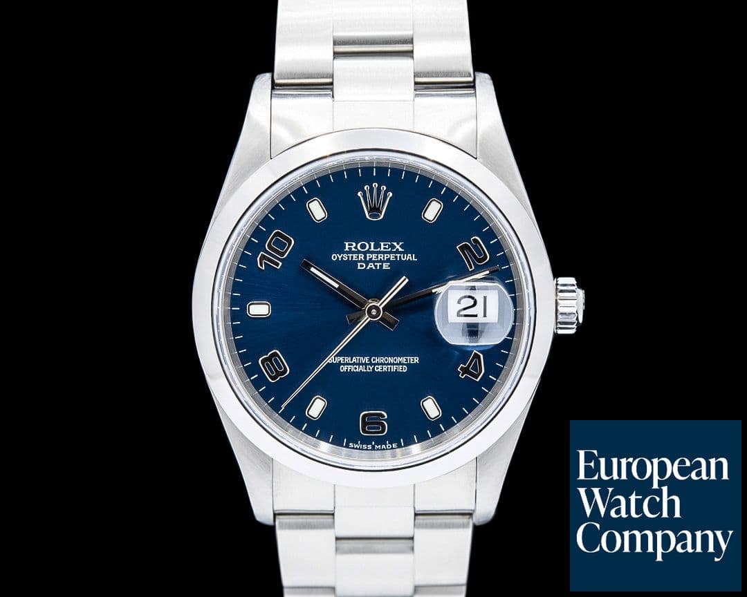 Image of Rolex 15200 Oyster Perpetual Date SS Blue Dial