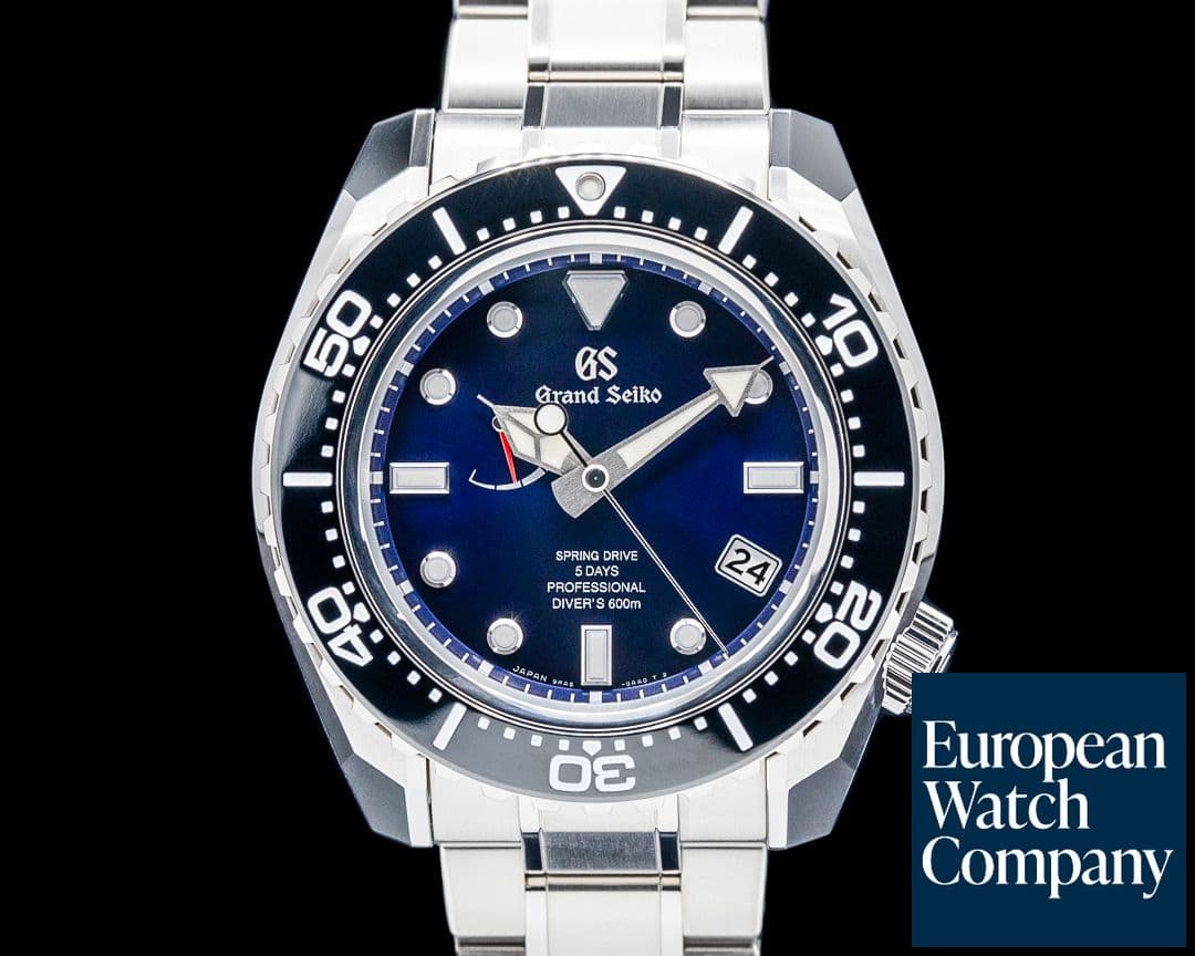 Image of Grand Seiko SLGA001 "60th Anniversary Professional Diver" Titanium Blue Dial LIMITED