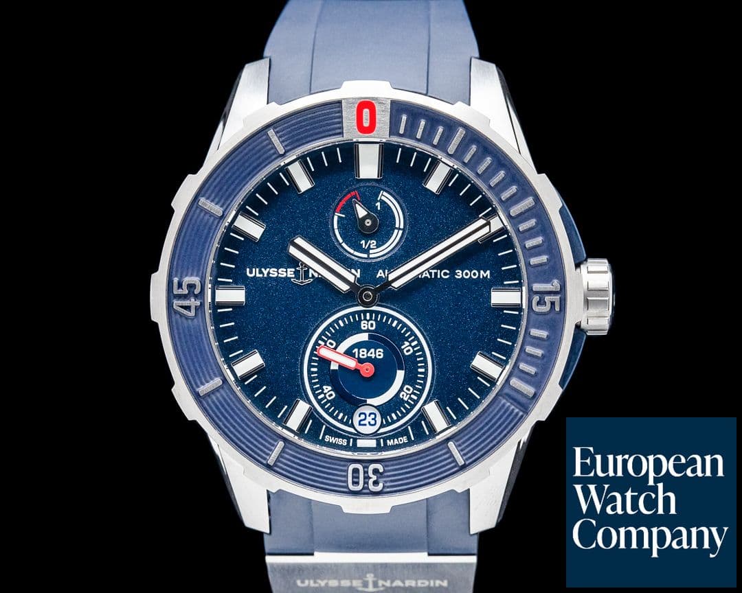 Image of Ulysse Nardin 1183-170/93 Diver Chronometer Titanium Blue Dial