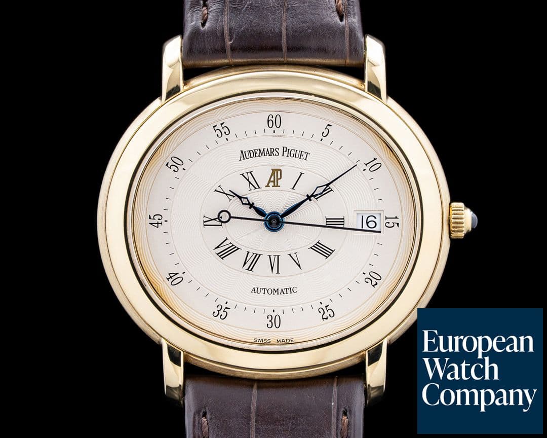 Image of Audemars Piguet 14908BA Millenary Oval 18K Yellow Gold Beige Dial