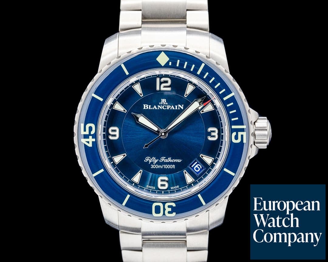 Image of Blancpain 5015 Fifty Fathoms Automatique Titanium Blue Dial