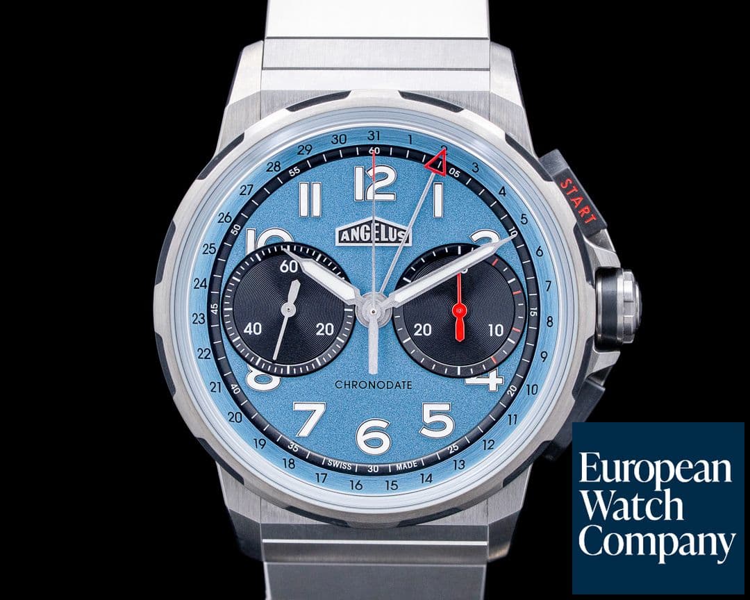 Image of Angelus Chronodate Storm Blue Titanium