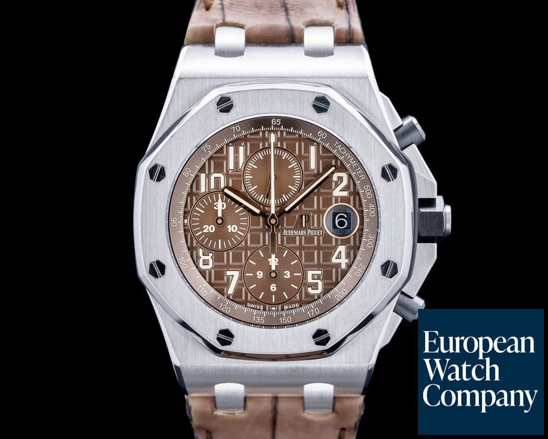 Image of Audemars Piguet 26470ST Royal Oak Offshore SS Brown Dial
