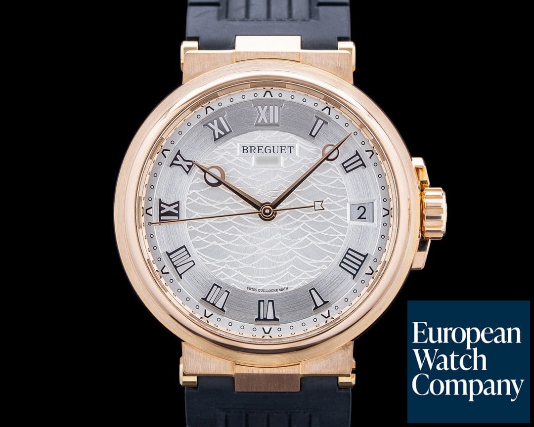 Image of Breguet Marine Automatic 18K Rose Gold Silver Dial 40MM