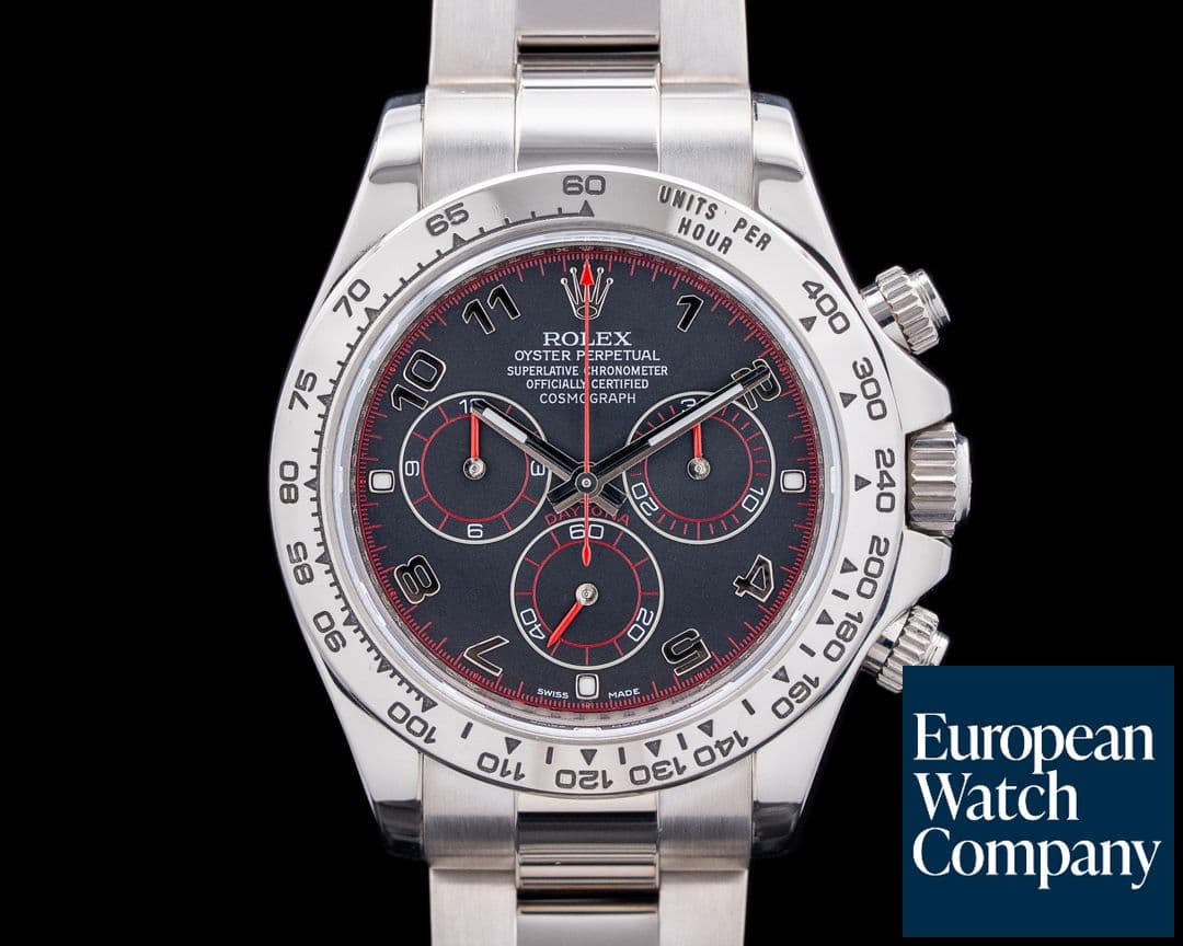 Image of Rolex 116509 Daytona 18K White Gold Gray Arabic Racing Dial