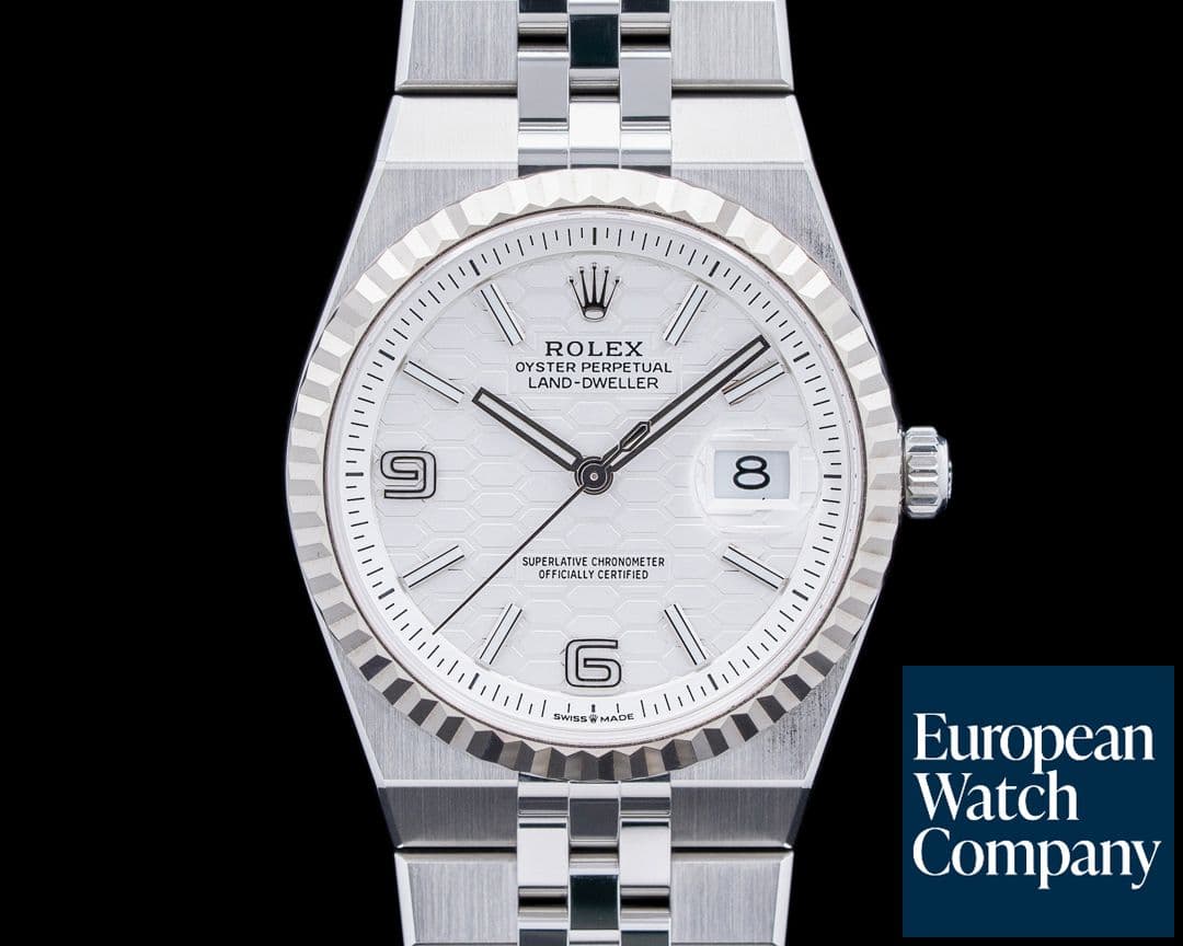 Image of Rolex 127234 Land-Dweller 36 SS White Dial 2025