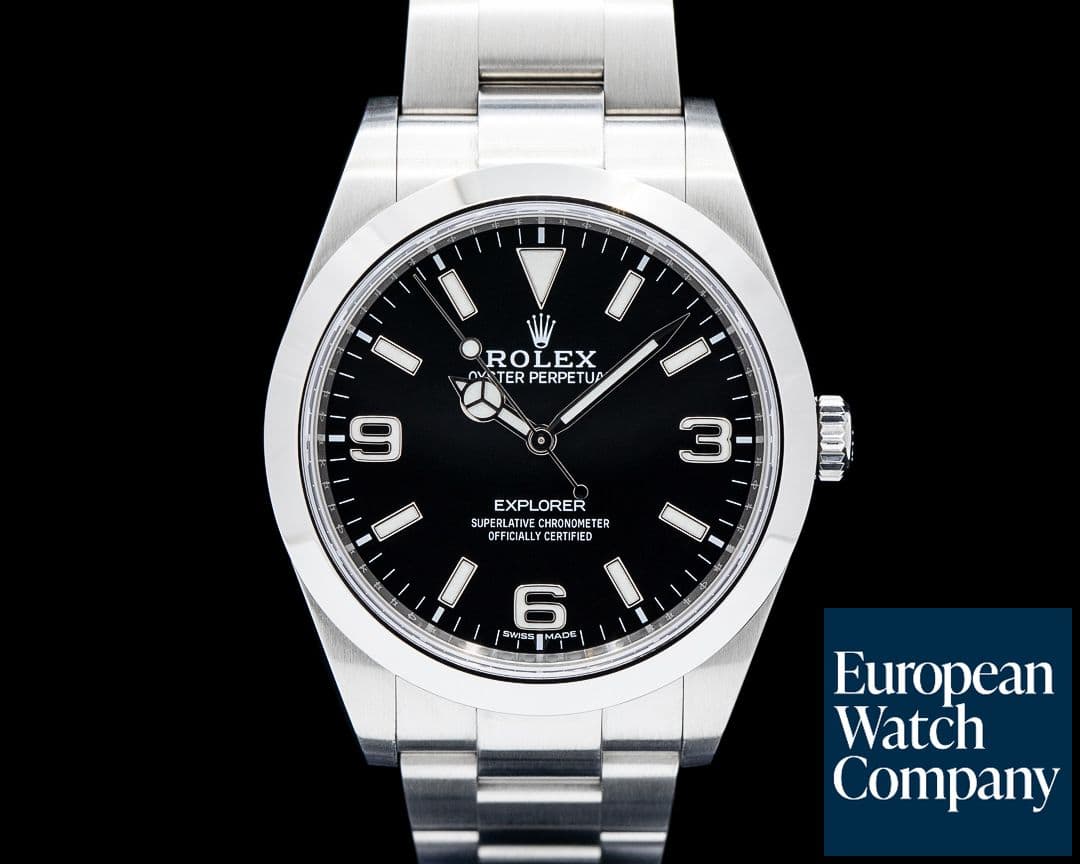Image of Rolex 214270 Explorer I SS Black Dial
