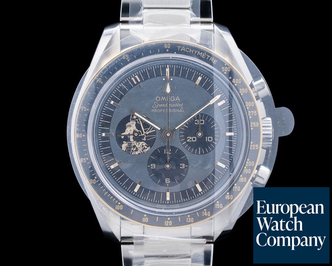 Image of Omega Speedmaster Apollo 11 "50th Anniversary" SS / 18K Moonshine Gold UNWORN