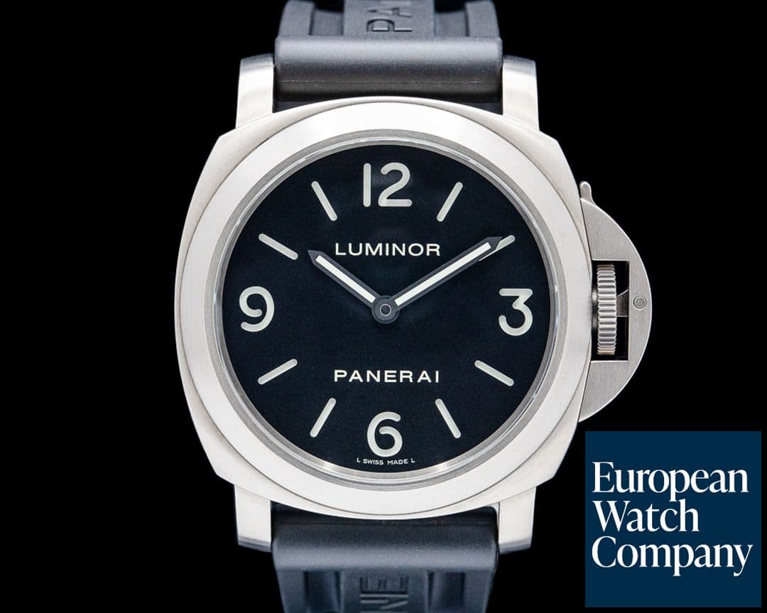 Image of Panerai PAM00176 Luminor Base Titanium Black Dial
