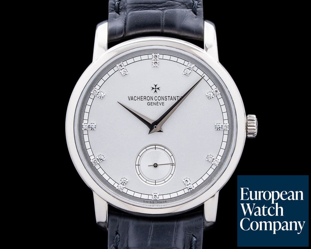 Image of Vacheron Constantin Patrimony Manual Wind Diamonds 18K White Gold Silver Dial