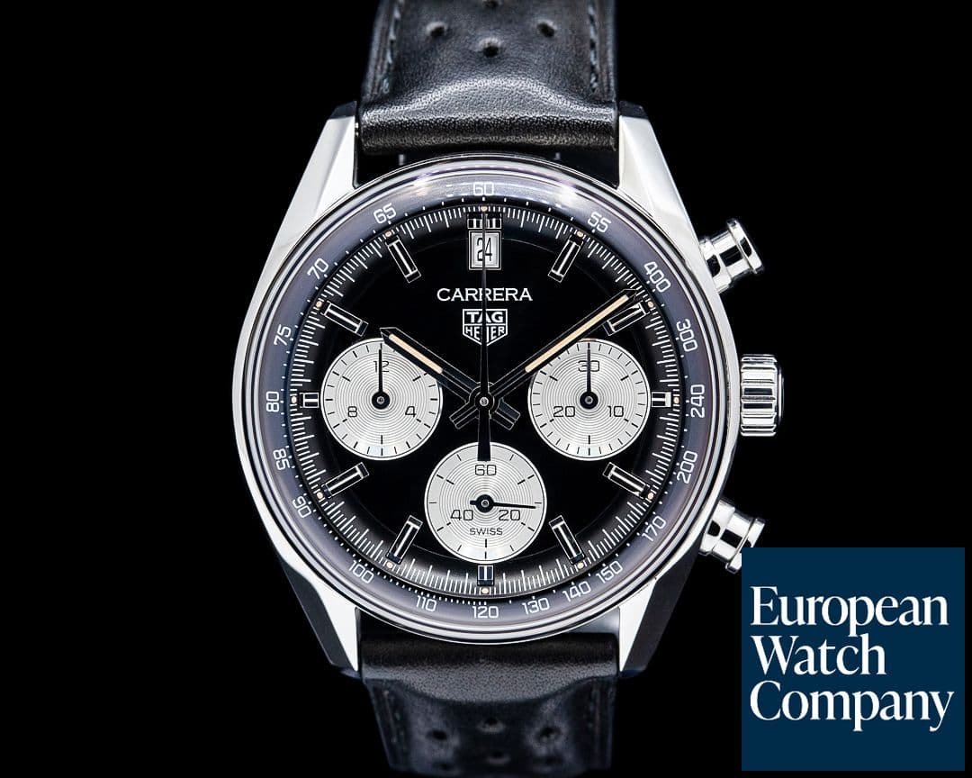 Image of TAG Heuer Carrera Chronograph SS Black Dial