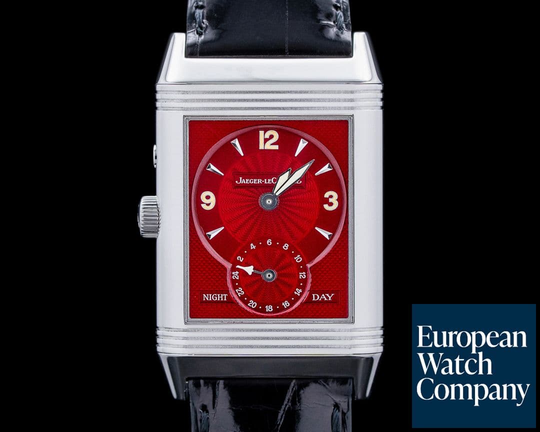 Image of Jaeger LeCoultre Duoface Reverso "Japan Red Edition" SS Silver / Red Dial LIMITED