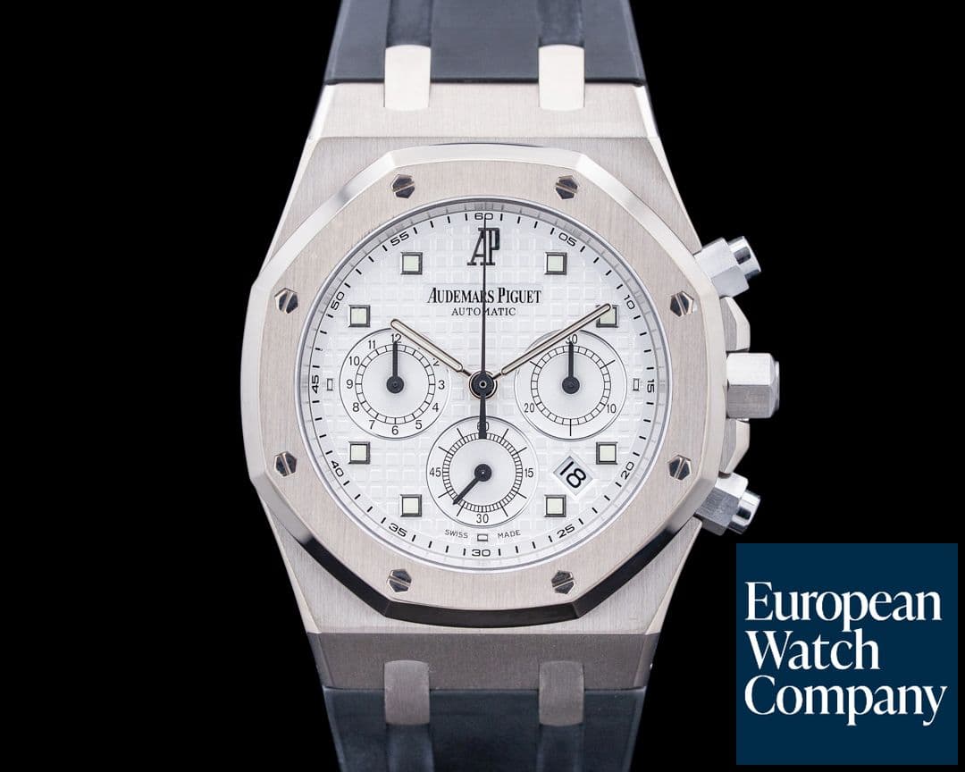 Image of Audemars Piguet 26022BC Royal Oak Chronograph 18K White Gold White Dial
