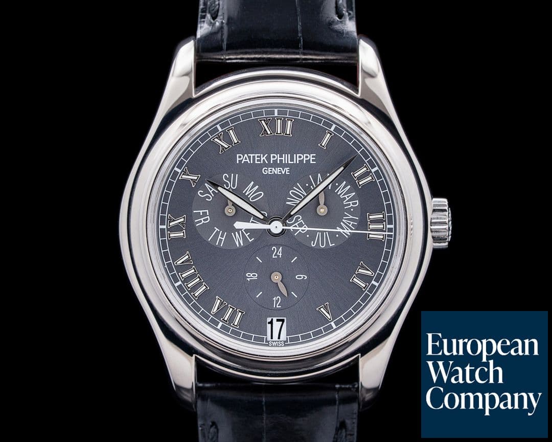 Image of Patek Philippe 5035G-017 Annual Calendar White Gold Gray Roman Dial