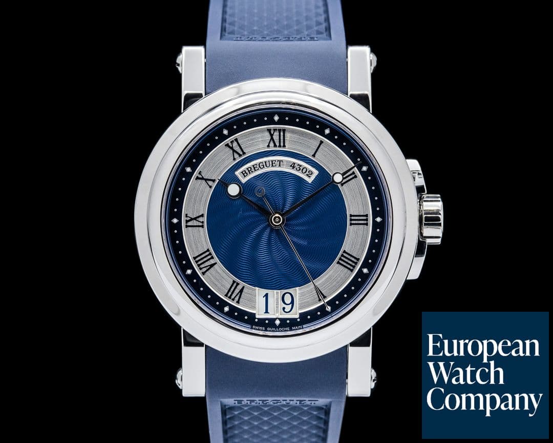 Image of Breguet 5817ST Marine Big Date SS Blue Dial