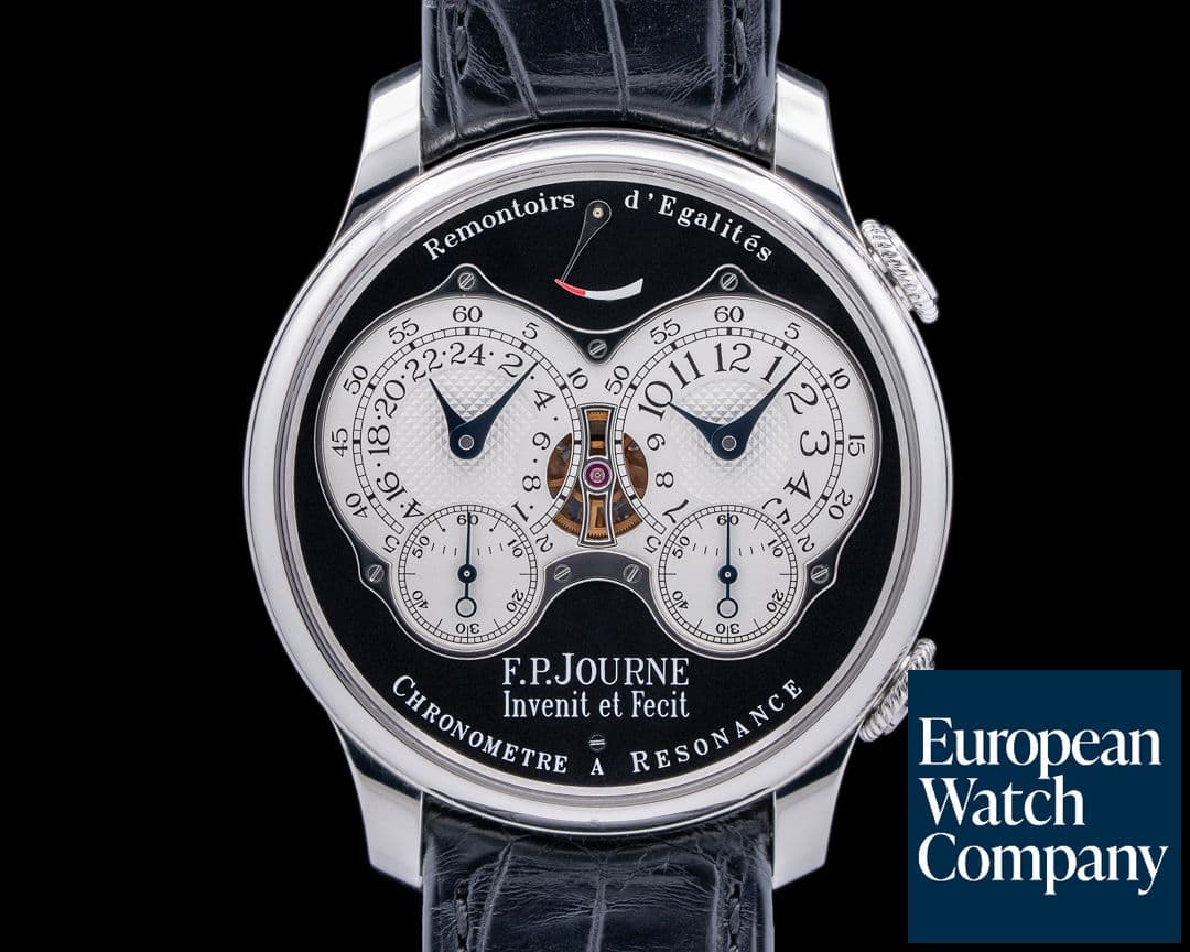 Image of F. P. Journe FP Journe Chronometre Resonance "Black Label" 40MM Platinum Black Dial