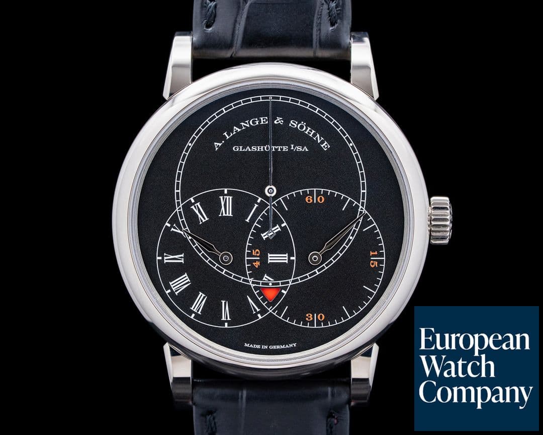 Image of A. Lange and Sohne 252.029 Richard Lange Jumping Seconds 18K White Gold Black Dial