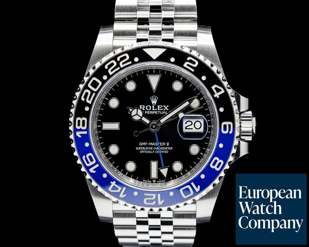 Image of Rolex 126710BLNR GMT-Master II "Batgirl" Jubilee SS Black Dial