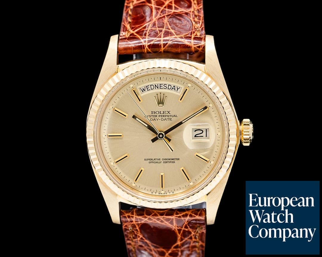 Image of Rolex 1803 Day-Date 18K Yellow Gold 18K YG Champagne Dial Circa. 1973