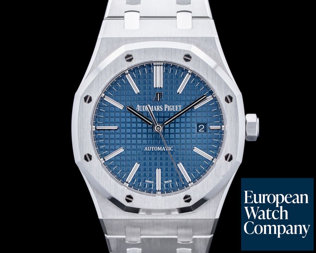 Image of Audemars Piguet 15400ST Royal Oak SS Blue Dial