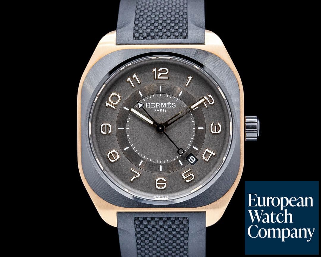 Image of Hermes H08 Titanium / 18K RG Gray Dial