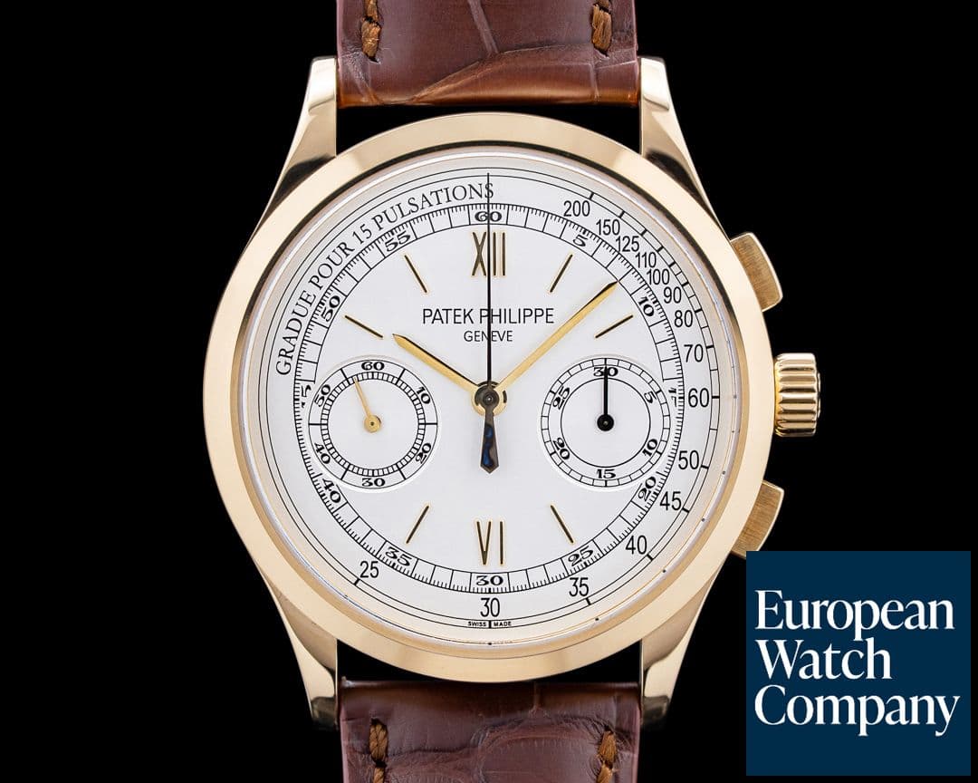 Image of Patek Philippe 5170J Chronograph 18K Yellow Gold Silver Dial