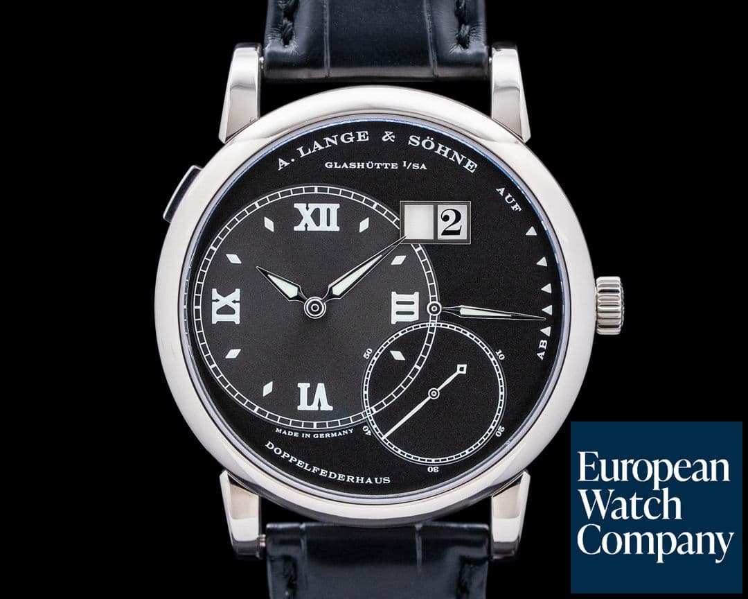 Image of A. Lange & Söhne 115.028 Grand Lange 1 Luminous 18K White Gold Black Dial
