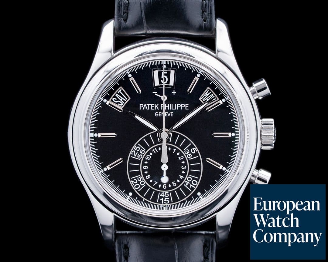 Image of Patek Philippe 5960P-016 Annual Calendar Chronograph Platinum Black Dial