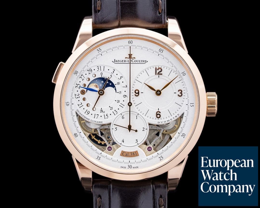 Image of Jaeger-LeCoultre Q6042520 Duometre a Quantieme Lunaire 18K RG Silver Dial