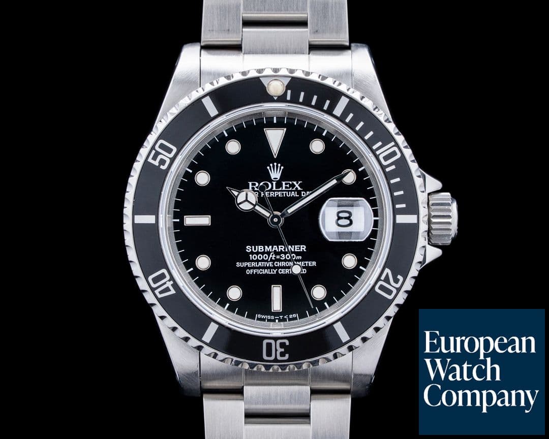 Image of Rolex 16610 Submariner SS Black Dial