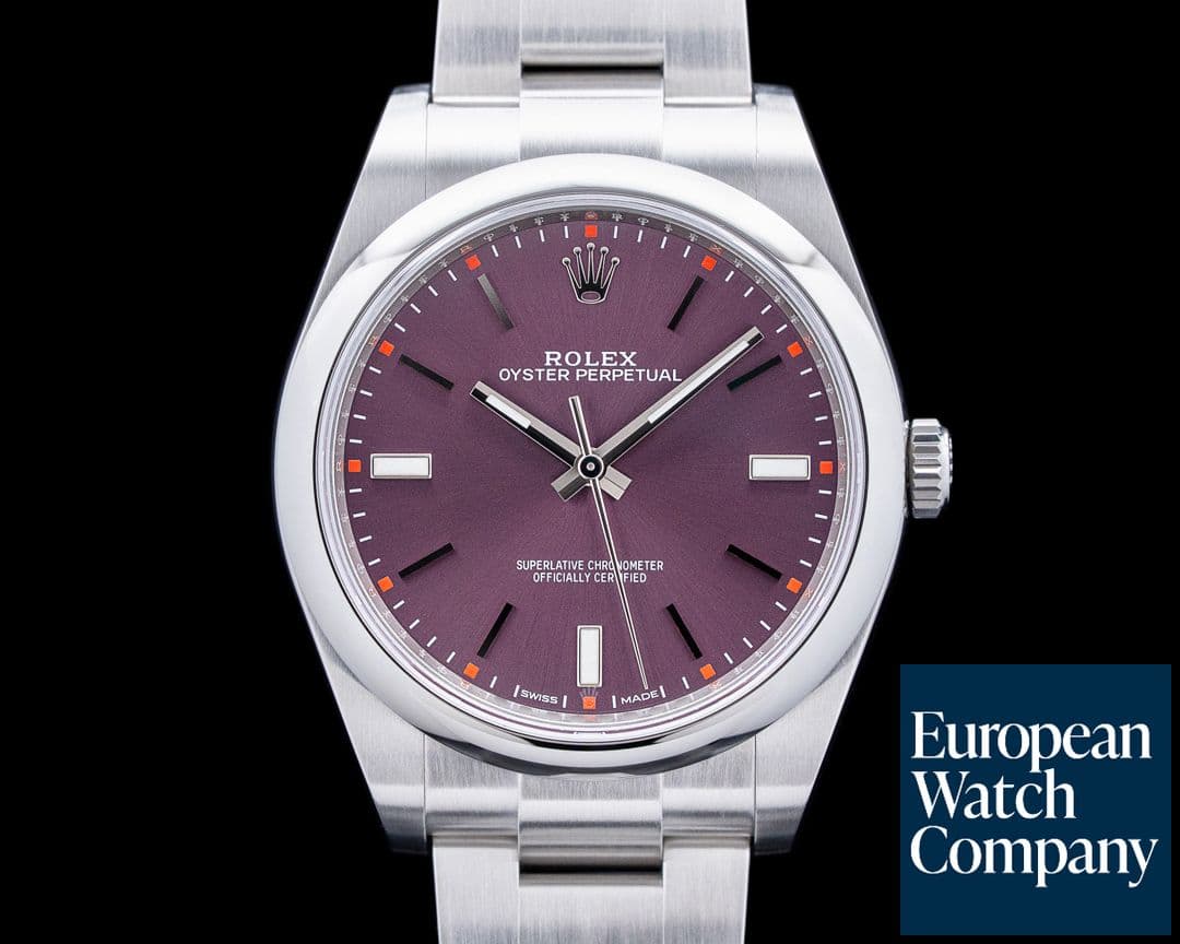Image of Rolex 114300 Oyster Perpetual 39MM "Grape Dial"