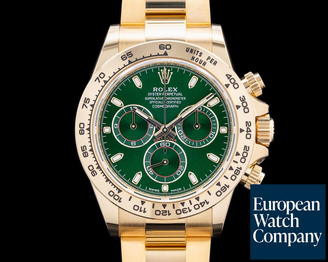 Image of Rolex 116508 Daytona "John Mayer" 18K Yellow Gold Green Dial
