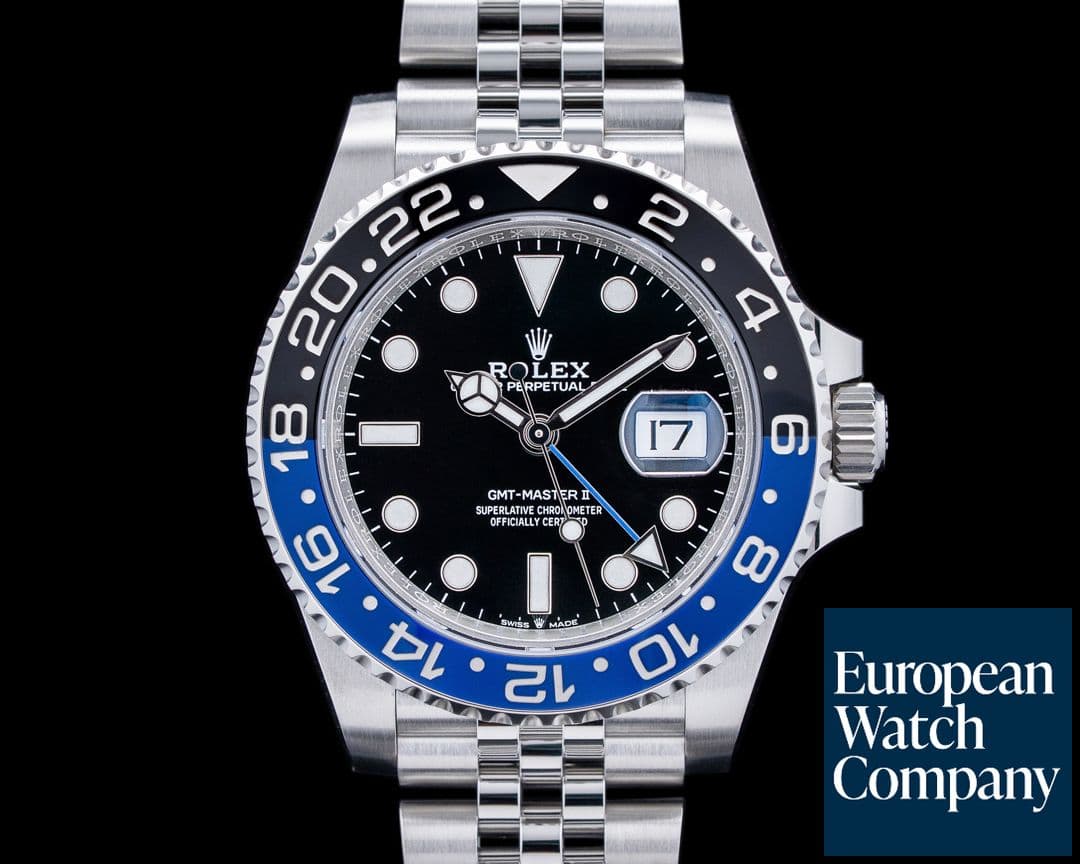 Image of Rolex 126710BLNR GMT-Master II "Batgirl" Jubilee SS Black Dial