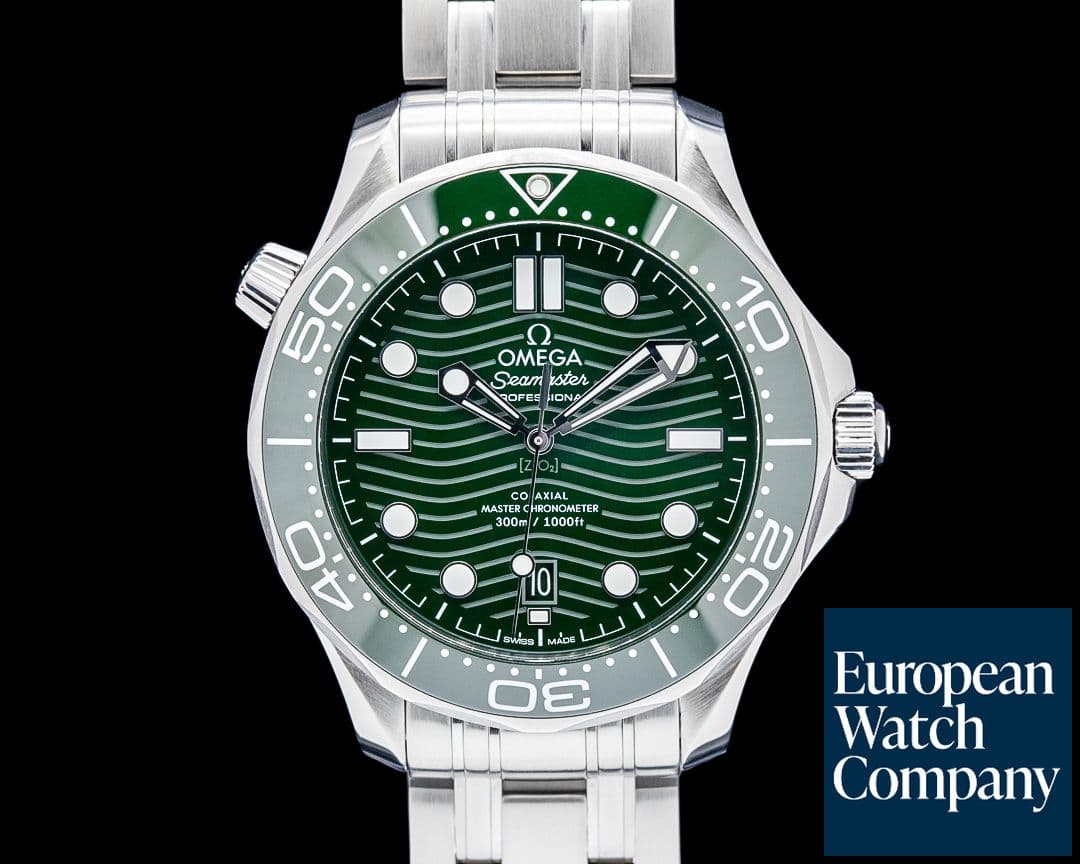Image of Omega Seamaster Diver 300M SS Green Ceramic Dial