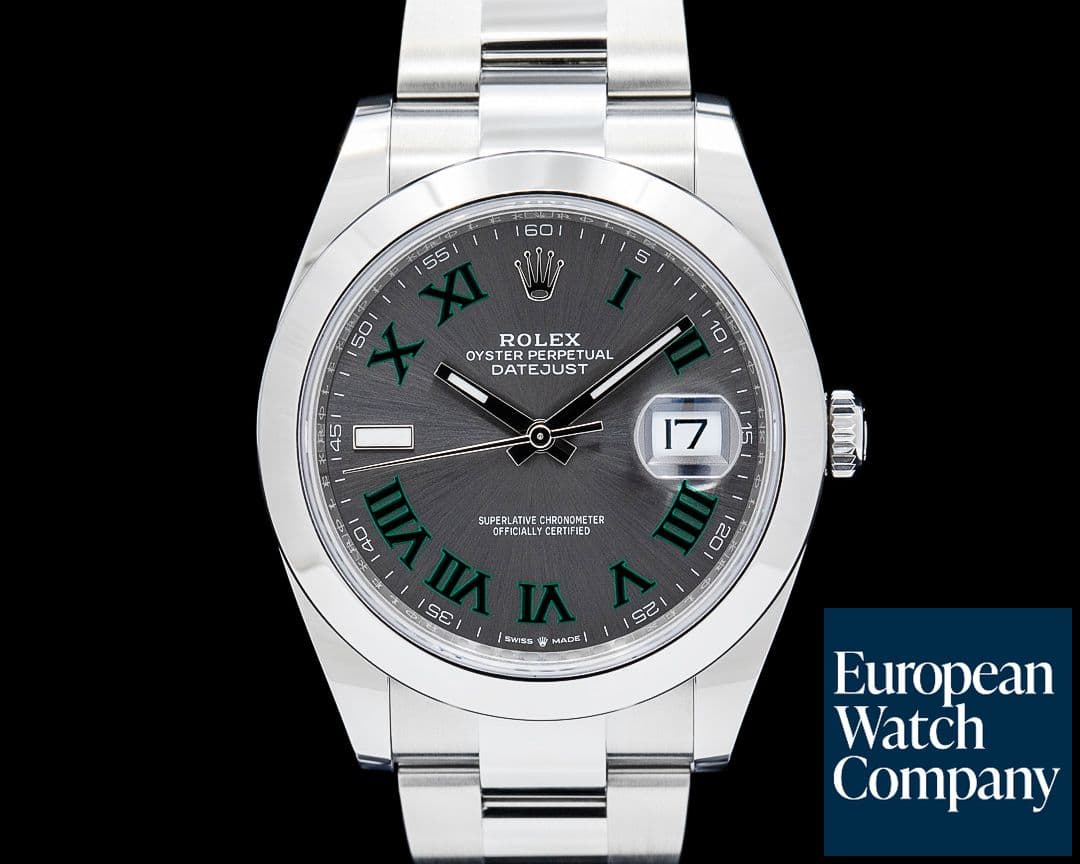 Image of Rolex 126300 Datejust 41 SS Wimbledon Dial 2025
