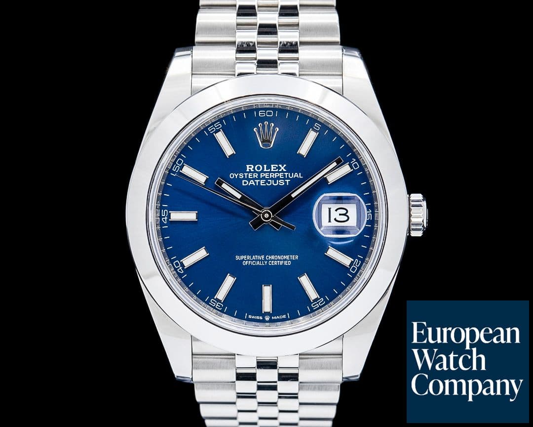Image of Rolex 126300 Datejust 41MM Jubilee SS Blue Dial